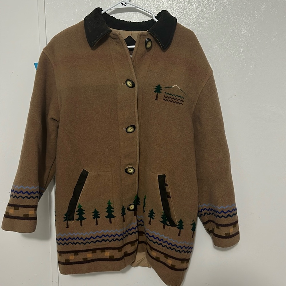 Vintage Pendlenton blanket jacket made in usa large